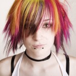 Punk Girl with Brightly Colored Hair